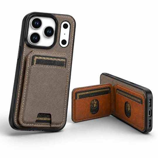 Luxury Grey iPhone 18 Pro Max Case, Impact Resistant Phone Cover, Slim Protective Case