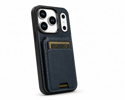 Apple iPhone 17 Pro Max Wallet Case MagSafe Phone Cover Military Grade Protective Case Navy