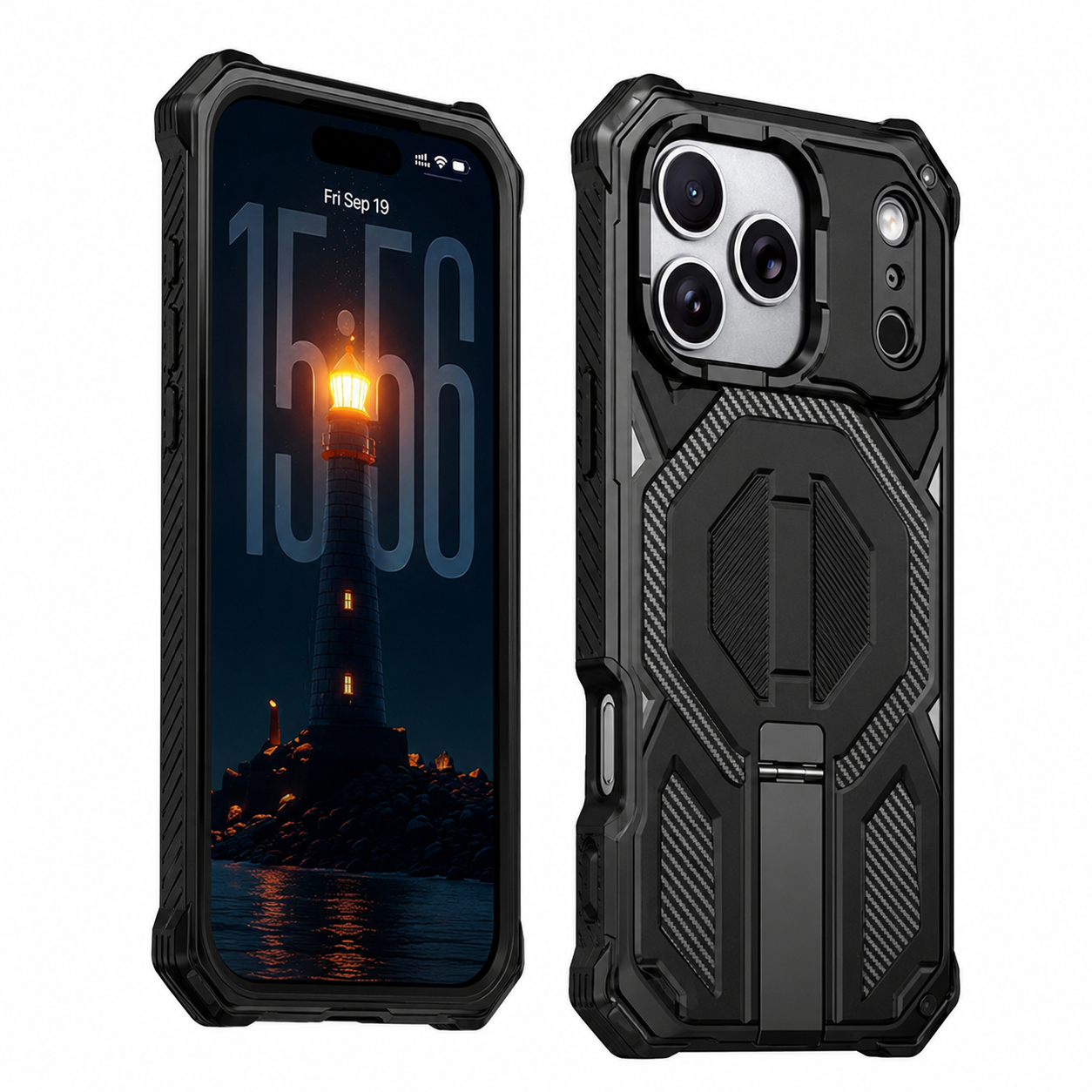 Impact Resistant Black Smartphone Case for Apple iPhone 17 Pro