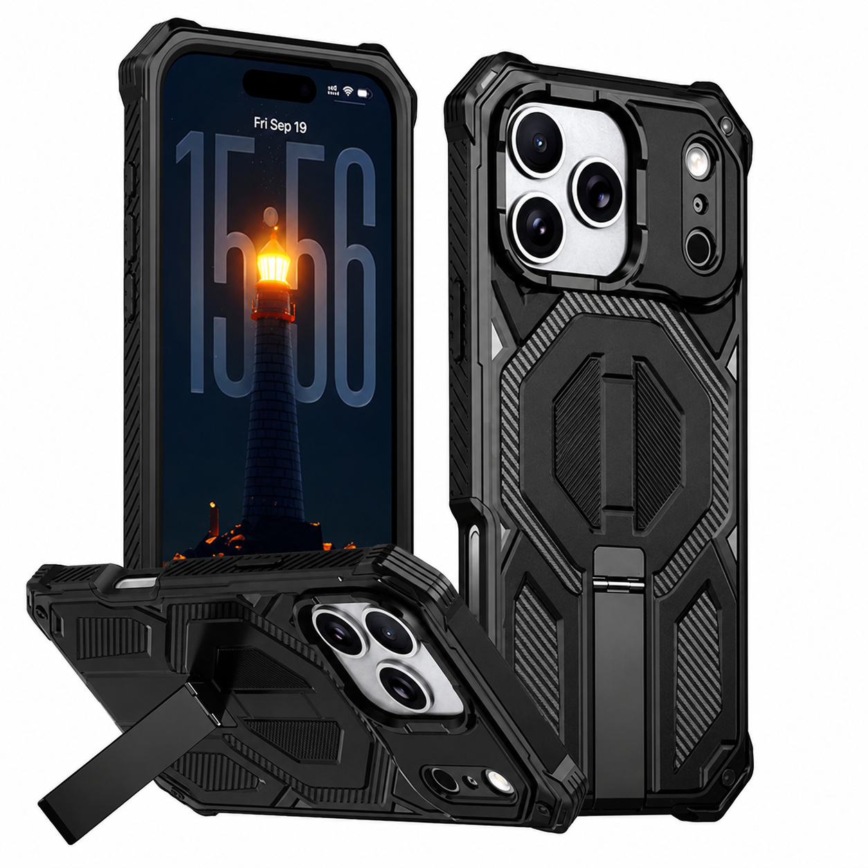Apple iPhone 17 Pro Max Black MagSafe Rugged Protective Case