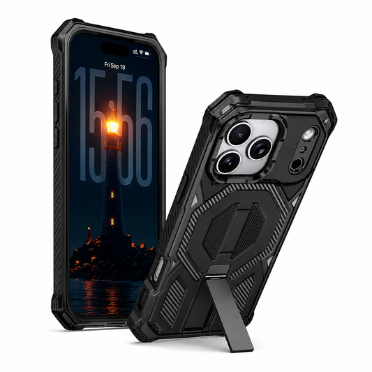 Black MagSafe iPhone 18 Pro Max Case Shockproof Protective Phone Cover