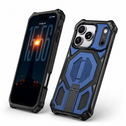 MagSafe Compatible iPhone 17 Pro Max Cover, Durable Blue Phone Case