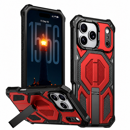 Red MagSafe iPhone 17 Pro Max Case Shockproof Protective Phone Cover