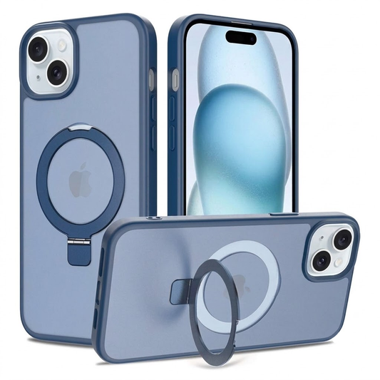 Robust MagSafe Stand Case for Apple iPhone 15 - Navy