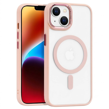 Matte MagSafe Ultra Hybrid Case for Apple iPhone 15 - Rose Gold