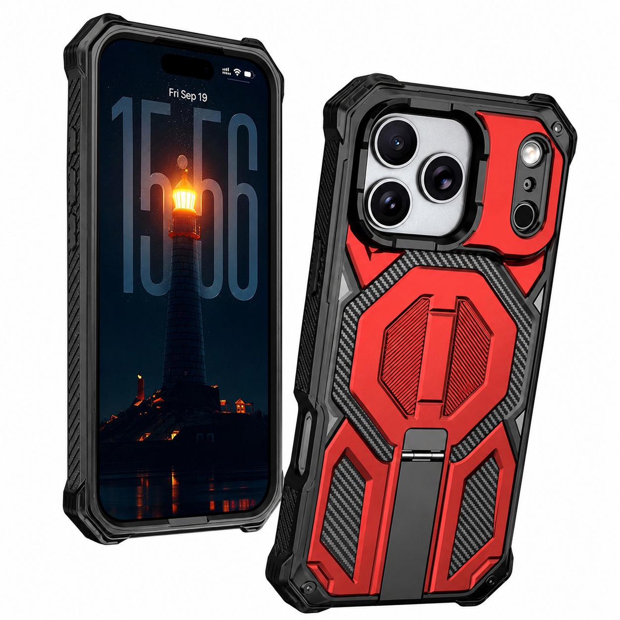 Apple iPhone 17 Pro Max Red MagSafe Rugged Protective Case