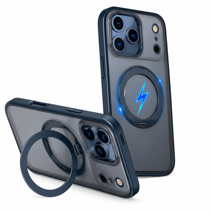 Blue Rugged Protective Smartphone Case for iPhone 17 Pro