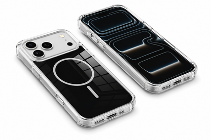 Impact Resistant Crystal Shell Phone Case for Apple iPhone 17 Pro Max Clear Back Cover