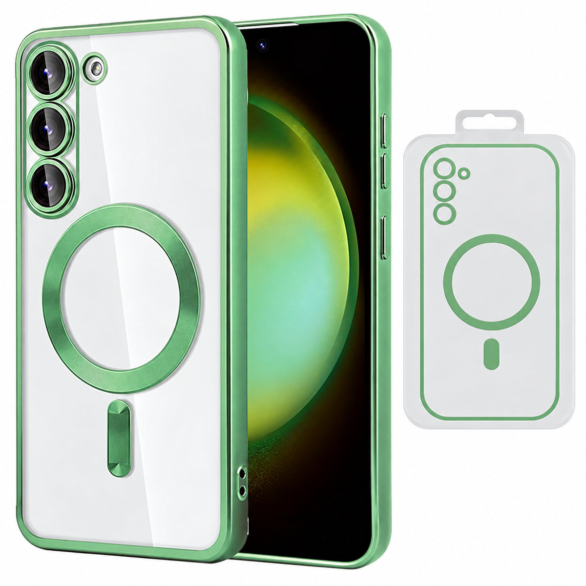 Electro Matt Magsafe Case for Samsung Galaxy S26 - Green