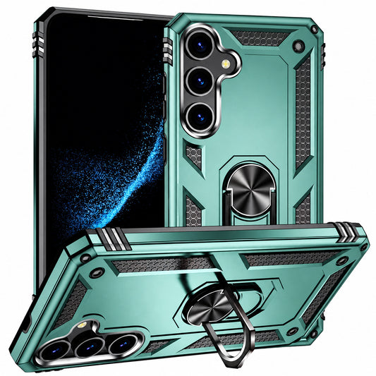 Anti-Drop Hybrid Case for Samsung Galaxy S25 Plus - Midnight Green