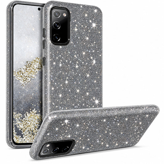3-in-1 Glitter for Samsung Galaxy S25 Plus - Black