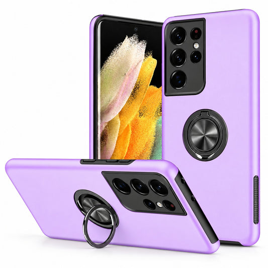 Swirl Invisible Ring Case for Samsung Galaxy S23 Ultra - Light Purple