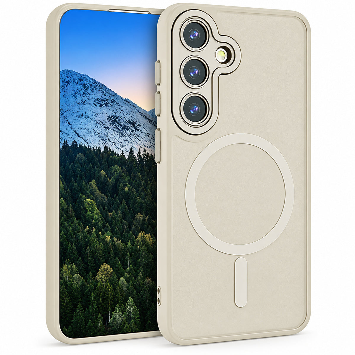 Matt Rubberized Magsafe Case for Samsung Galaxy S25 FE - Grey