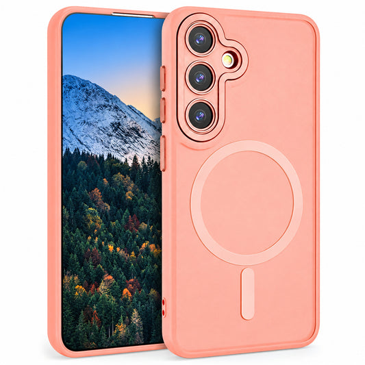 Matt Rubberized MagSafe Case Samsung Galaxy S26 Plus - Rose Gold