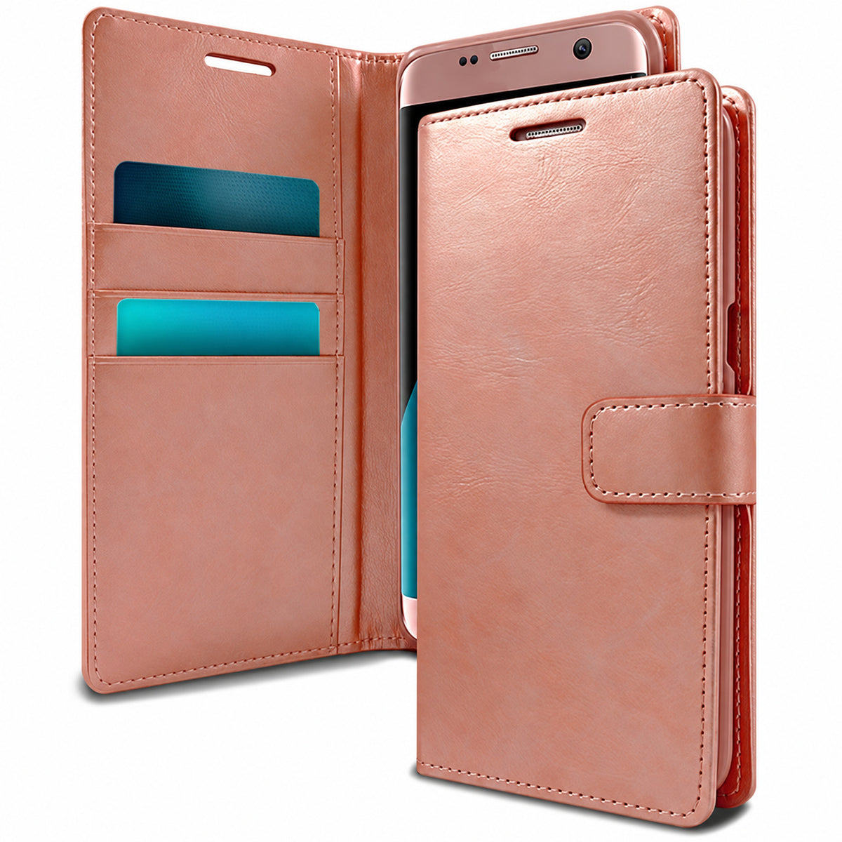 BlueMoon Diary (Goospery) for Samsung Galaxy S25 Plus - Rose Gold