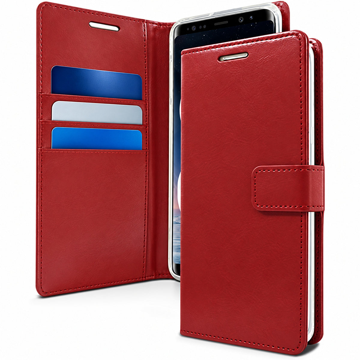 BlueMoon Diary (Goospery) for Samsung Galaxy S25 Plus - Wine