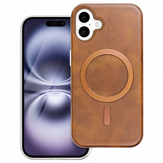 Brown Samsung Galaxy A07 phone case, MagSafe Plush Case design, mobile phone cover