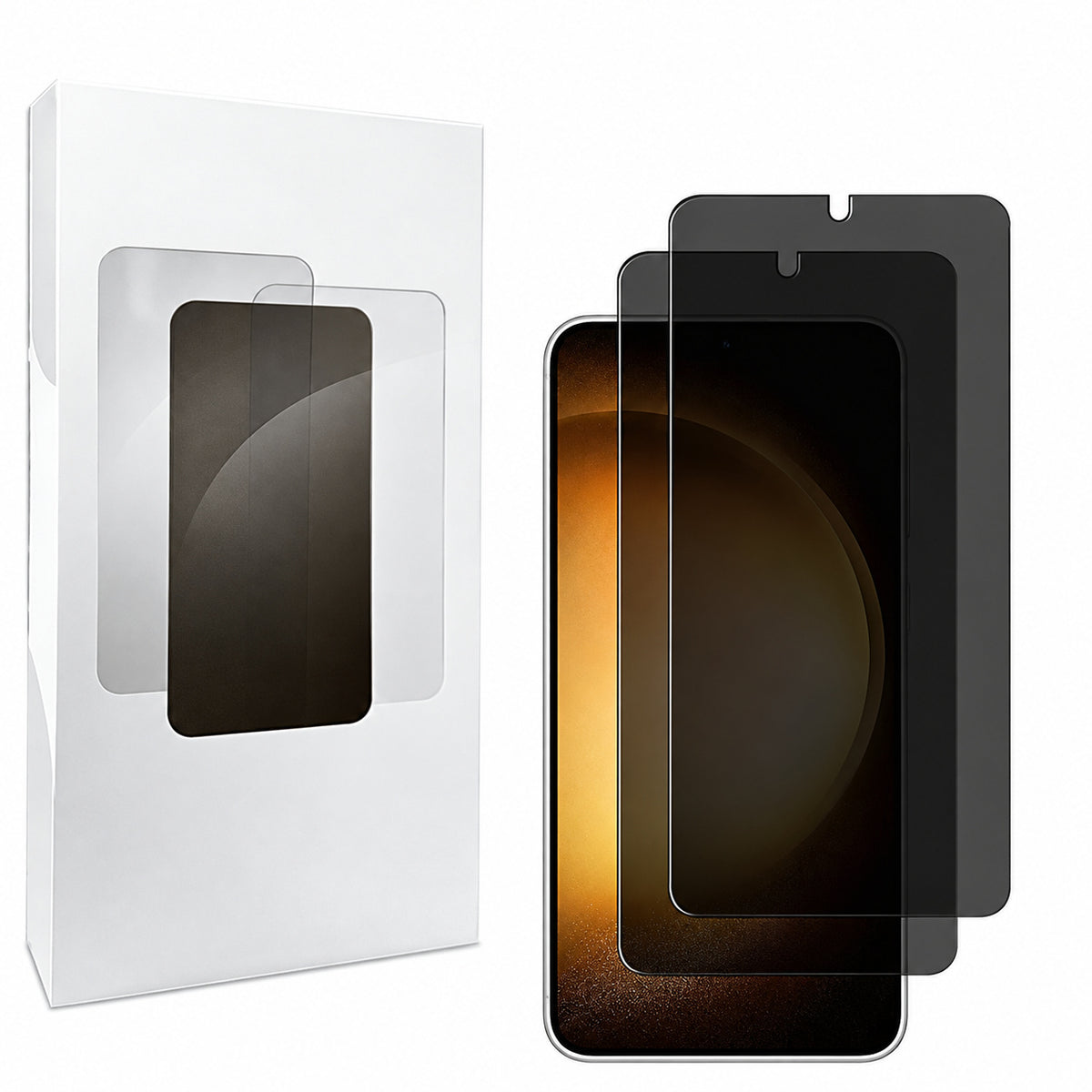 Pack of 10 WTECH Privacy Tempered Glass for Samsung Galaxy S25 Plus - Black