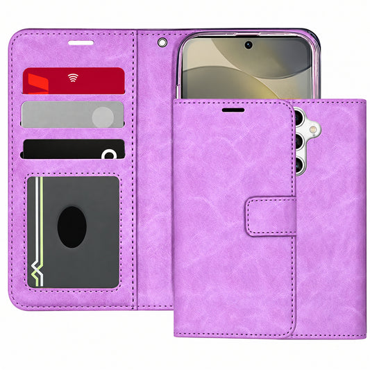 Photo ID Wallet for Samsung Galaxy S25 Plus - Purple