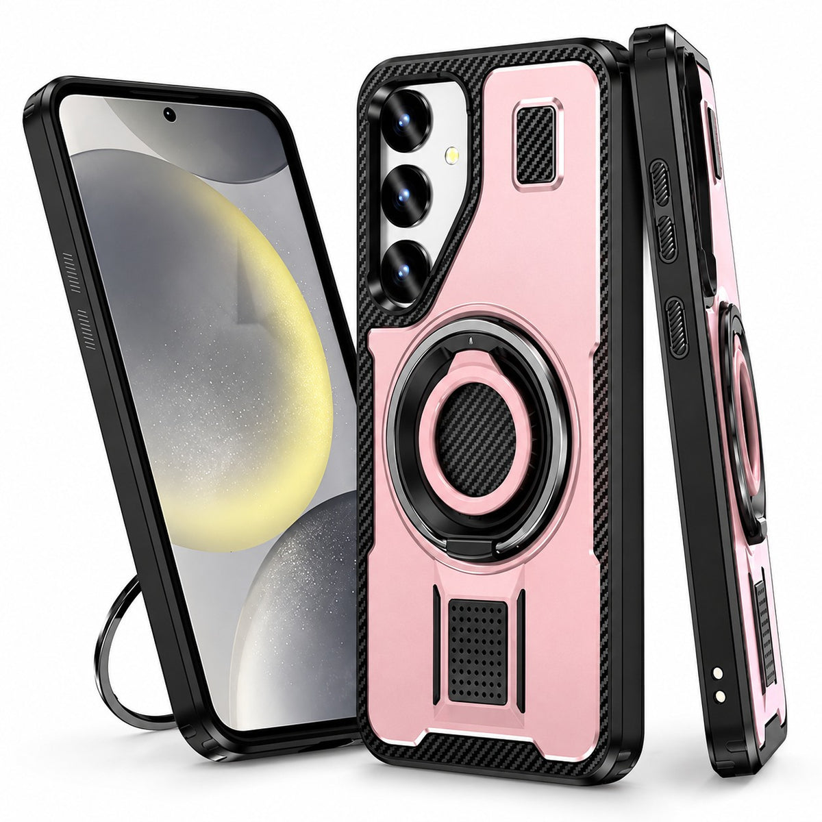 Ring Grip and Stand for Samsung Galaxy S24 Plus - Pink