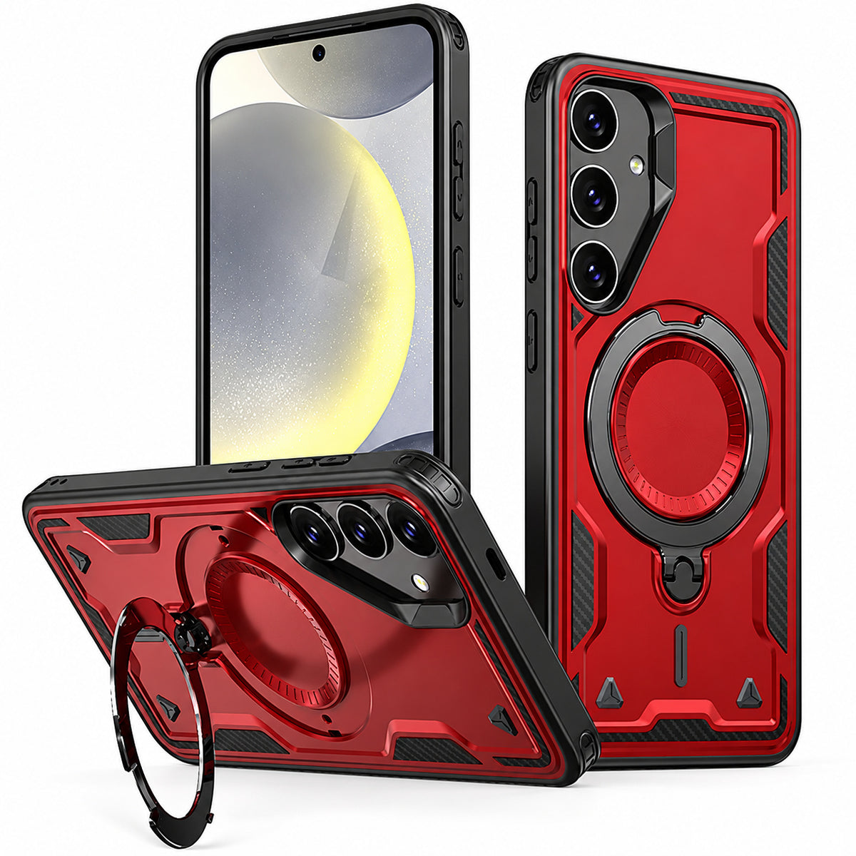 Sparta Magsafe Ring Case for Samsung Galaxy A56 - Red
