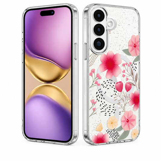 Flower MagSafe Floral Fusion Case Samsung Galaxy S26 Plus - Light Pink