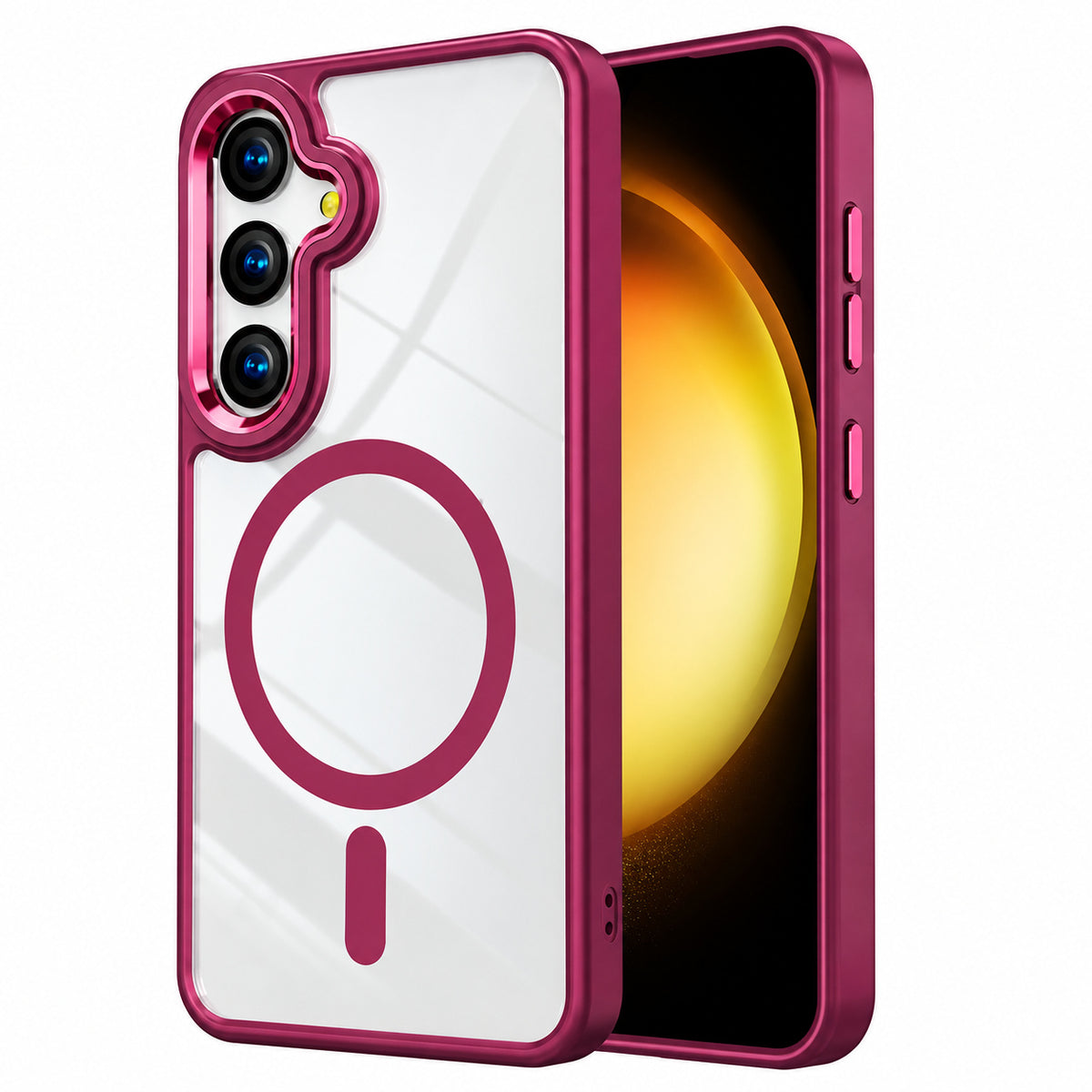 Magsafe Matt Ultra Hybd Case for Samsung Galaxy S25 FE - Wine