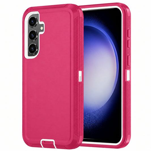 Triple Protection Case for Samsung Galaxy S25 Plus - Hot Pink