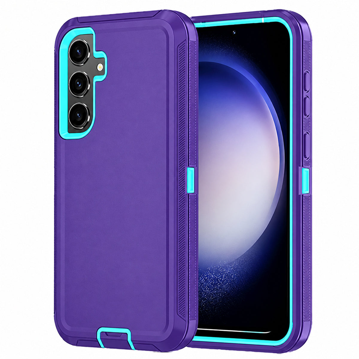Triple Protection Case for Samsung Galaxy S25 Plus - Purple