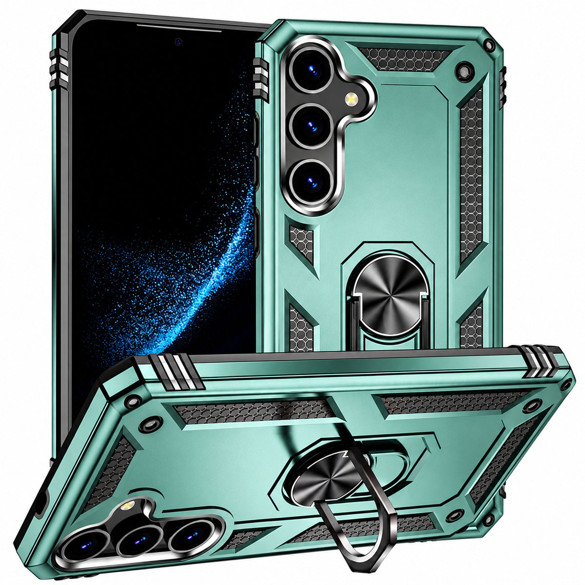 Anti-Drop Hybrid Case Samsung Galaxy S26 Plus - Midnight Green