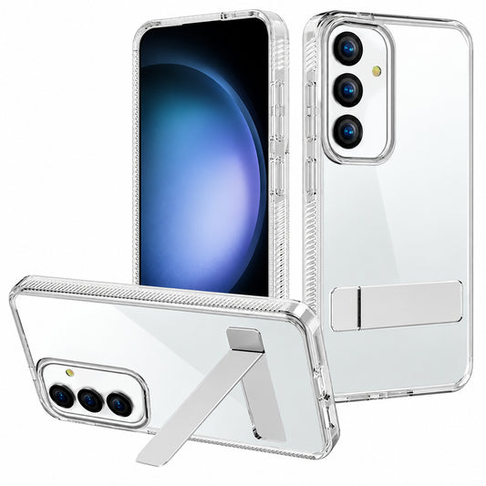3-Angle Metal Stand Case for Samsung Galaxy A56 - Clear