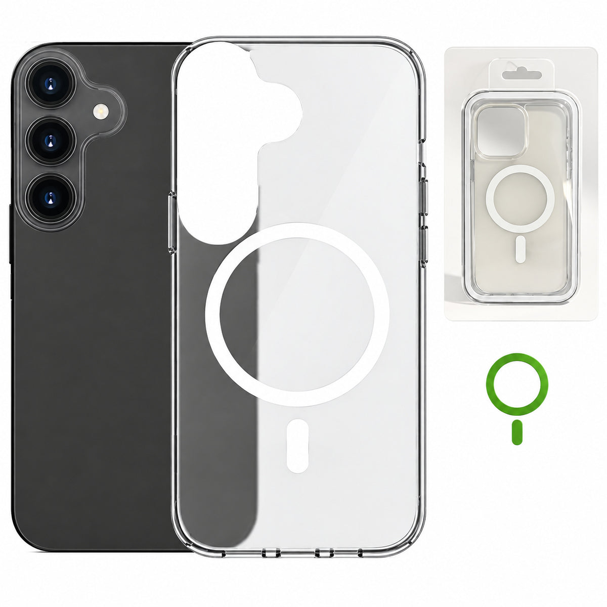 Polar Frost MagSafe Case for Samsung Galaxy S25 FE - White