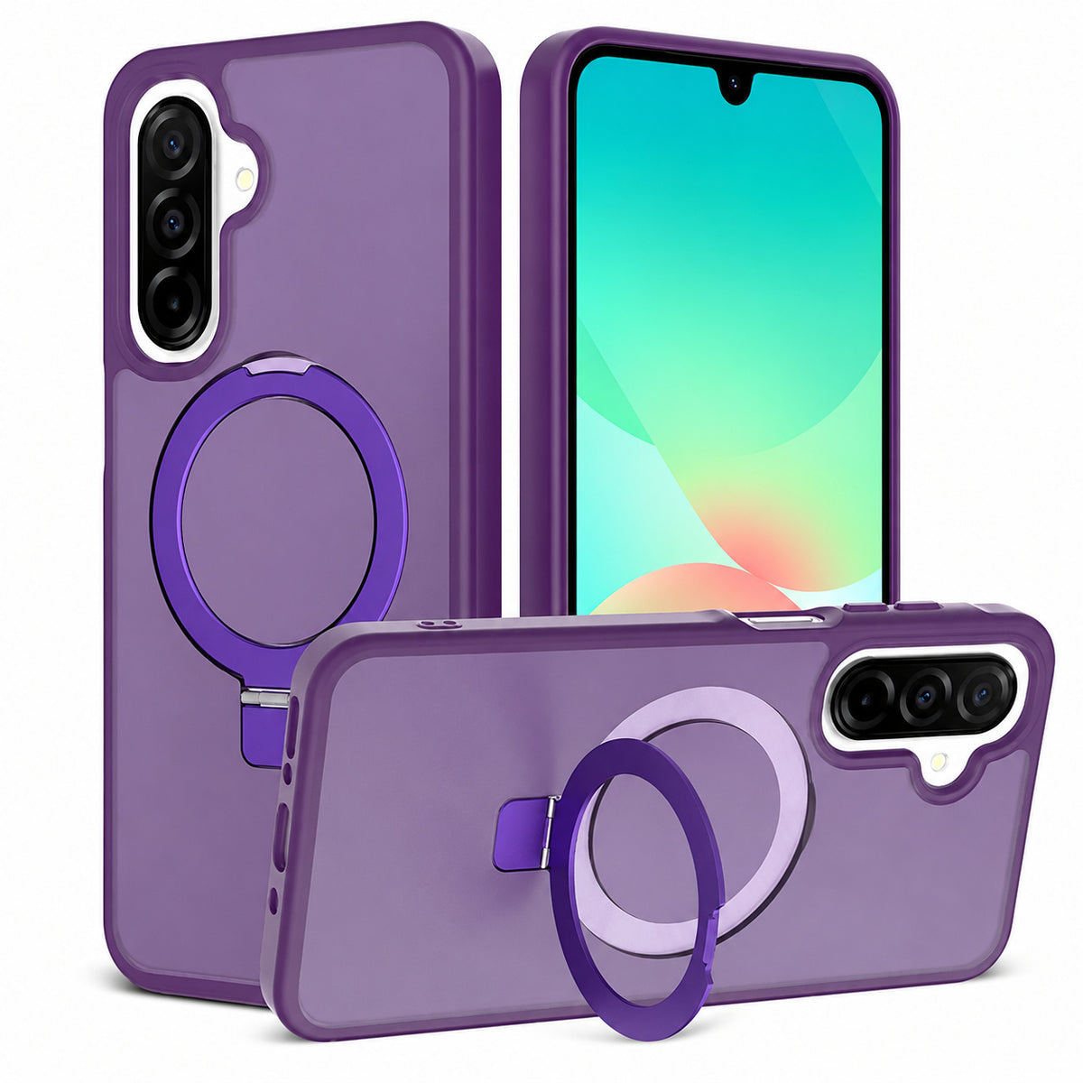 MagSafe Robust Stand Case Samsung Galaxy A57 - Deep Purple