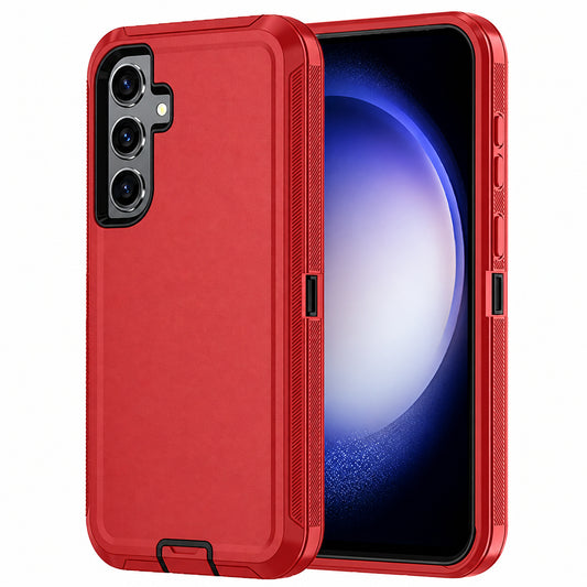 Triple Protection Case for Samsung Galaxy S25 Plus - Red