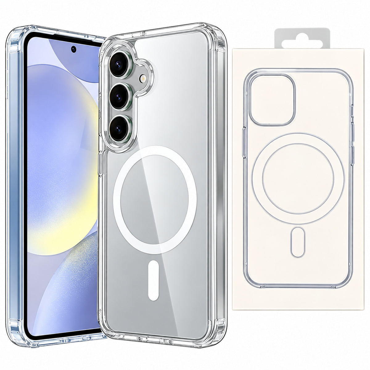 Transparent Magsafe Case for Samsung Galaxy S25 FE - Clear