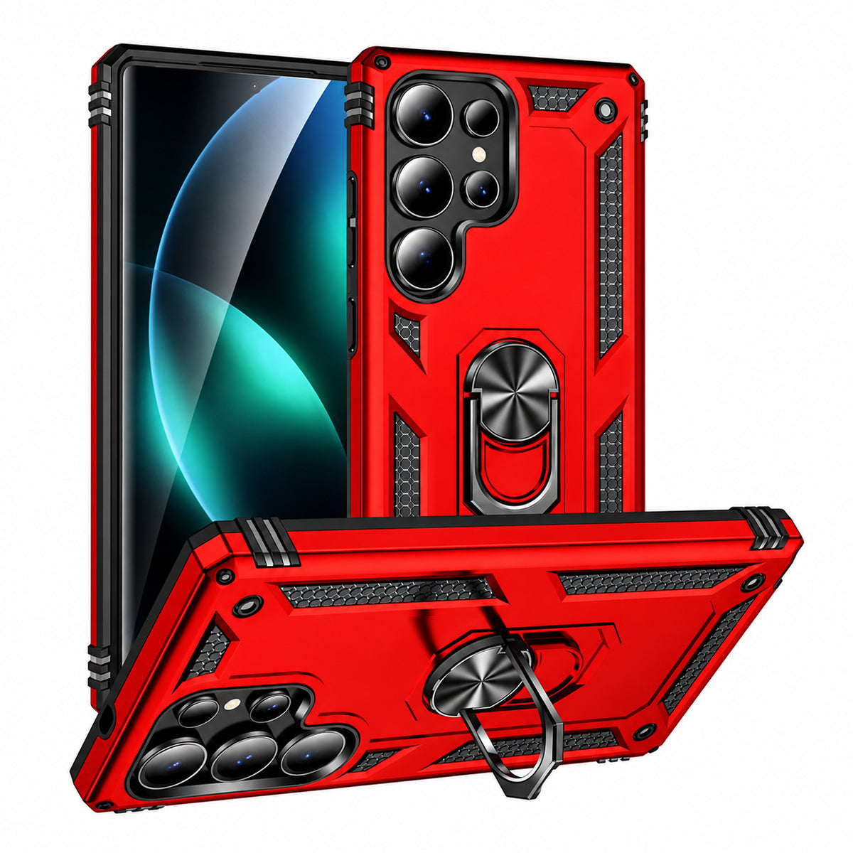 Anti-Drop Hybrid Case for Samsung Galaxy S26 Ultra - Red