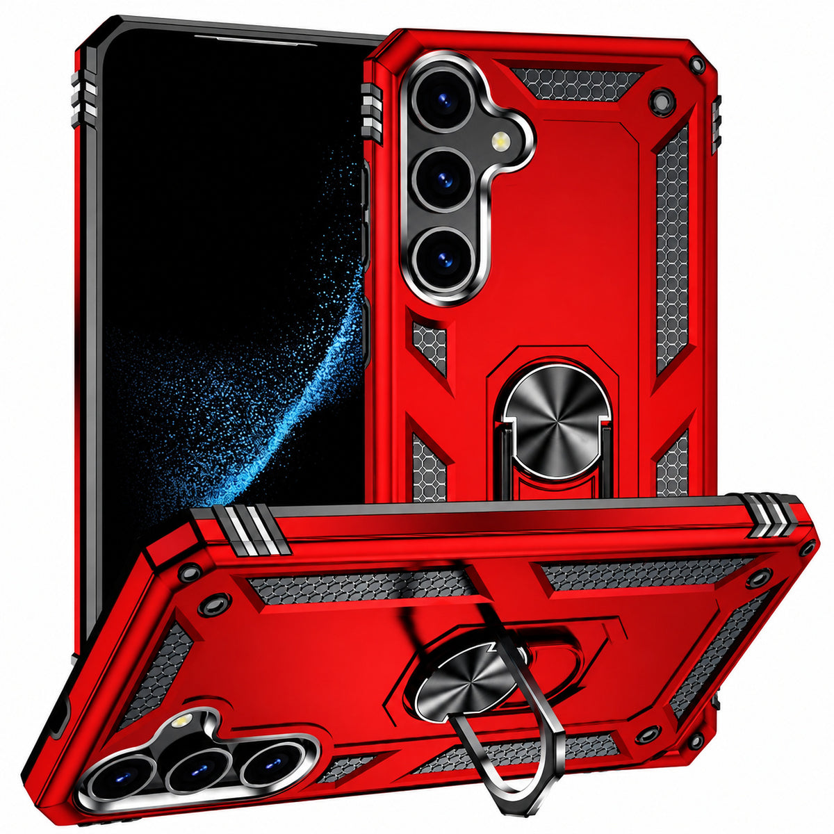 Anti-Drop Hybrid Case for Samsung Galaxy S26 - Red
