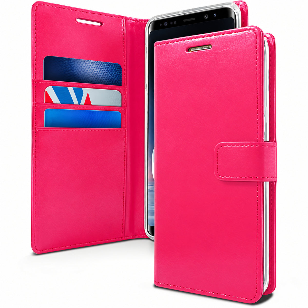 BlueMoon Diary (Goospery) for Samsung Galaxy S26 Ultra - Hot Pink