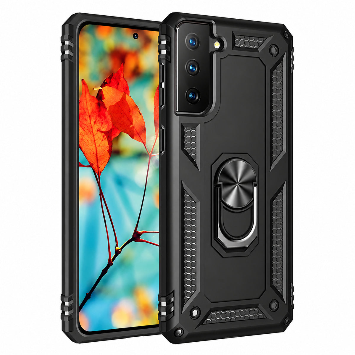 Anti-Drop Hybrid Case for Samsung Galaxy S21 - Black