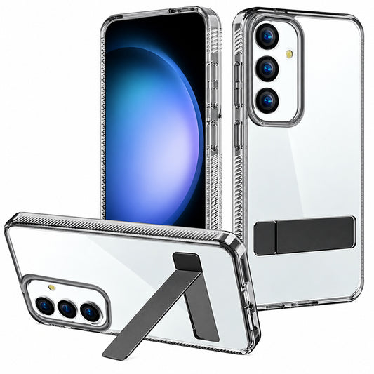3-Angle Metal Stand Case for Samsung Galaxy A56 - Black
