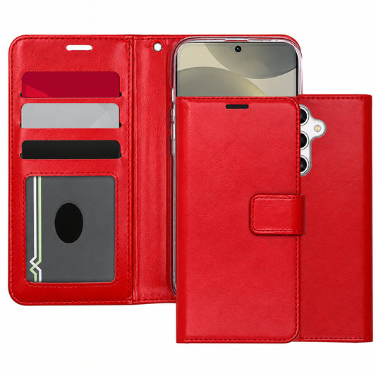 Photo ID Wallet Samsung Galaxy S26 Plus - Red