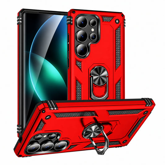 Anti-Drop Hybrid Case for Samsung Galaxy S25 Ultra - Red