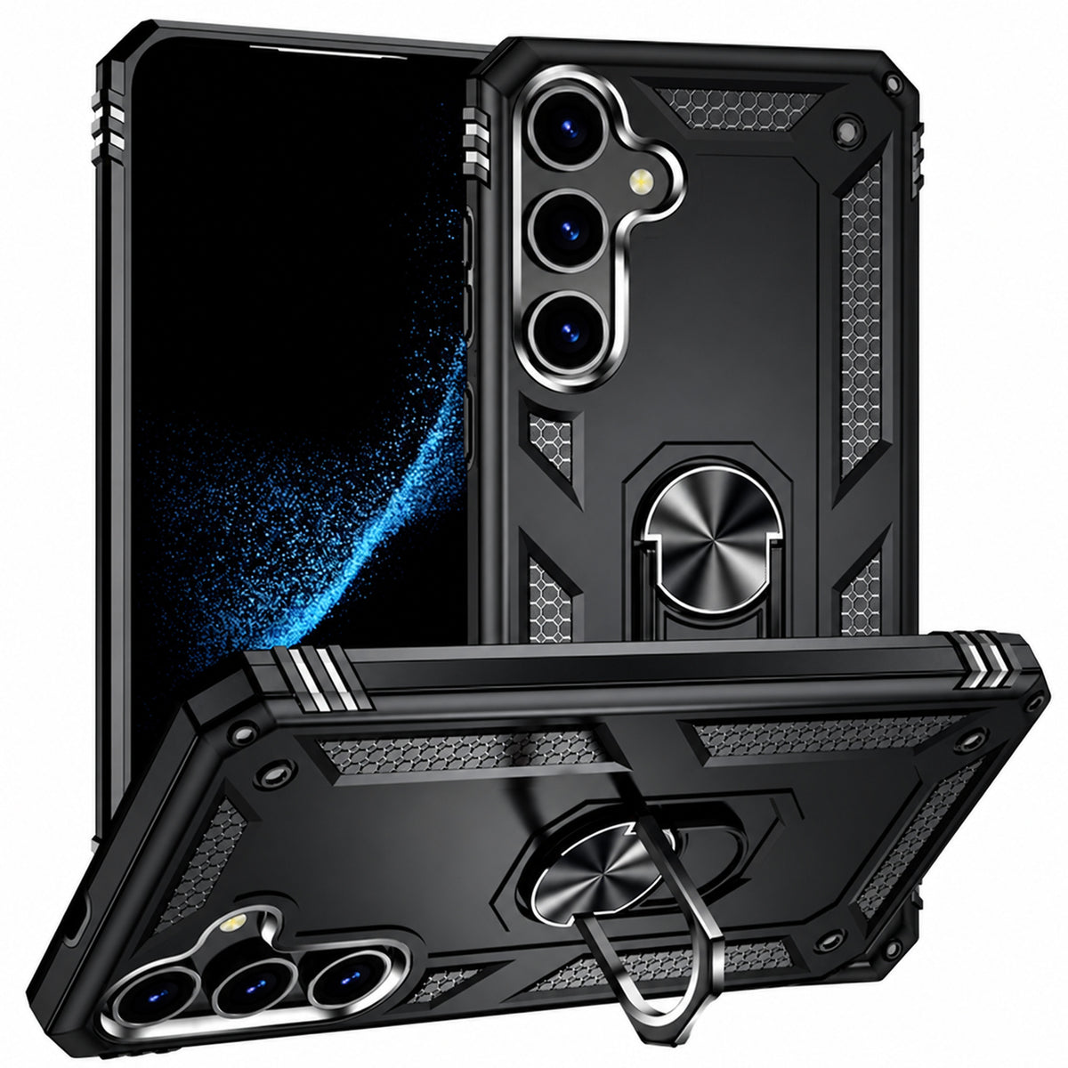 Anti-Drop Hybrid Case for Samsung Galaxy S25 FE - Black