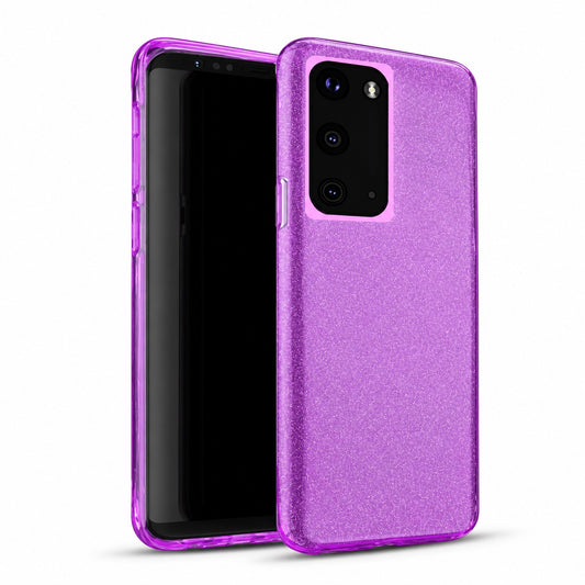 3-in-1 Glitter Case for Samsung Galaxy S20 - Purple