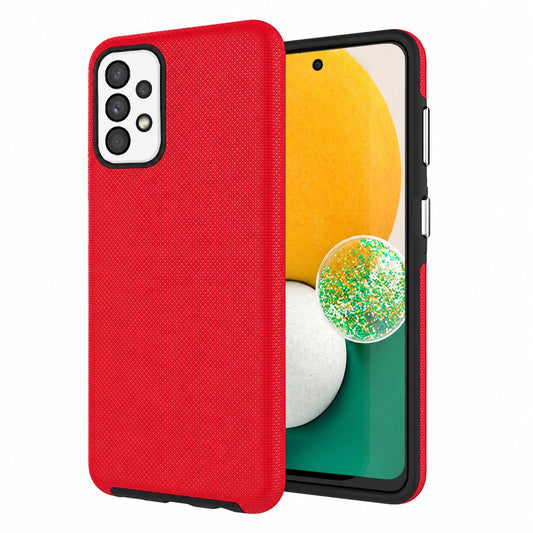 Red Samsung Galaxy A33 5G phone case, Dotted Comm Case design, mobile phone cover design