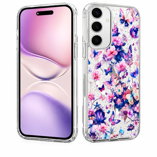 MagSafe Floral Phone Case for Samsung Galaxy S26 FE - Mini Butterflies