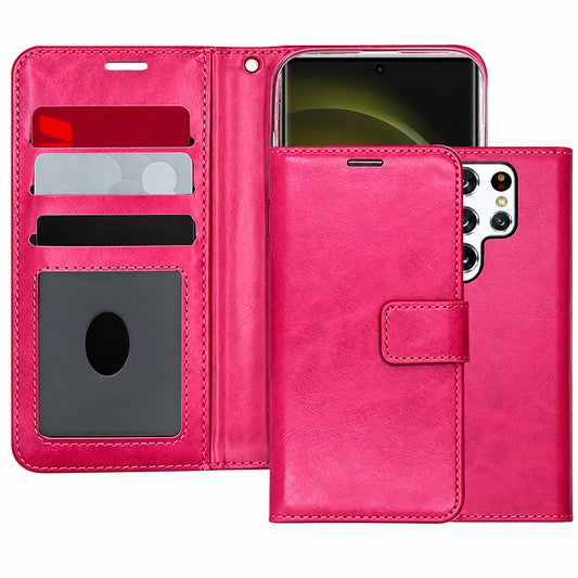 Photo ID Wallet for Samsung Galaxy S26 Ultra - Hot Pink