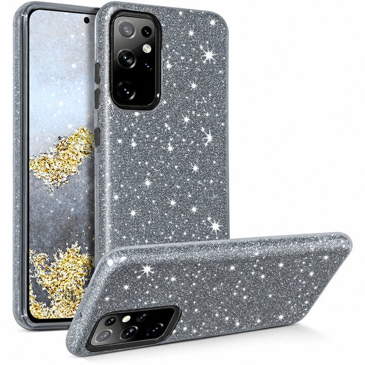 3-in-1 Glitter for Samsung Galaxy S25 Ultra - Black