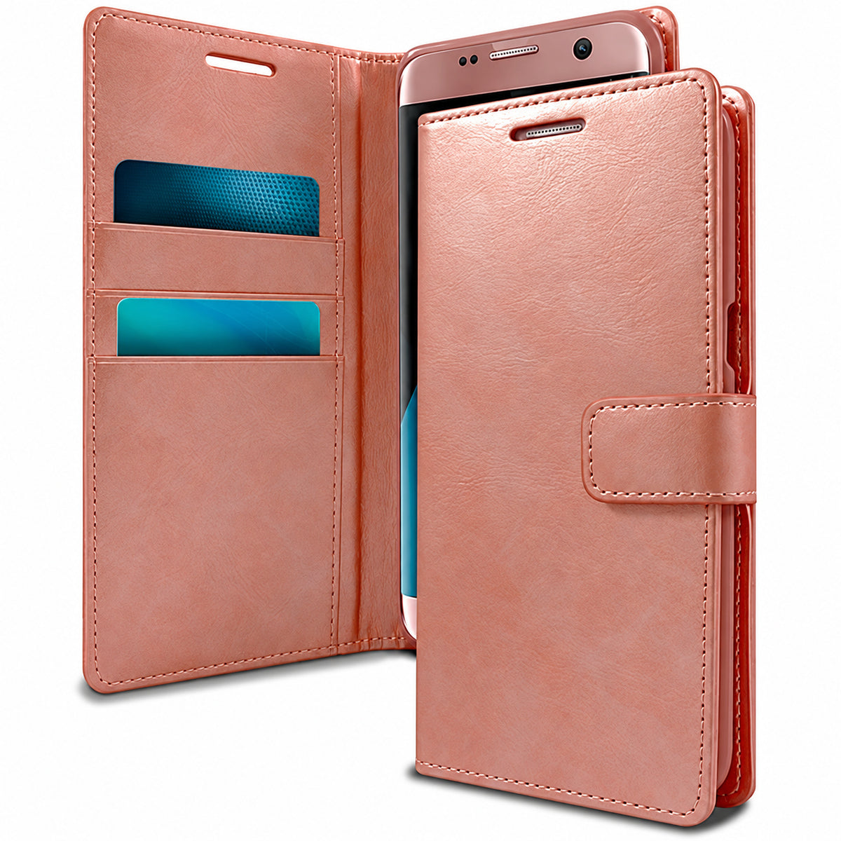 BlueMoon Diary (Goospery) for Samsung Galaxy S25 FE - Rose Gold