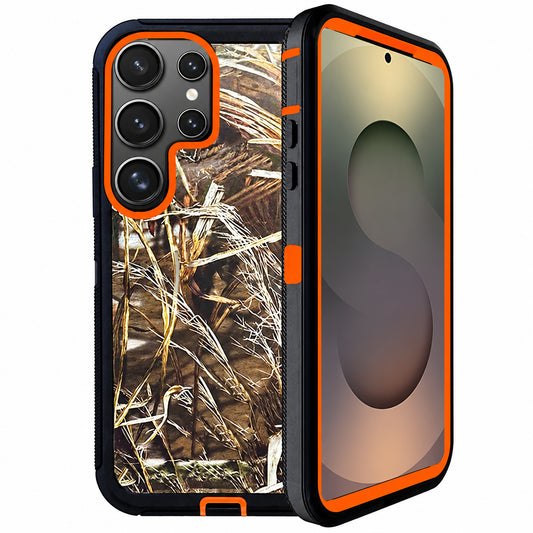 Camouflage Design Defender for Samsung Galaxy S26 Ultra - Orange